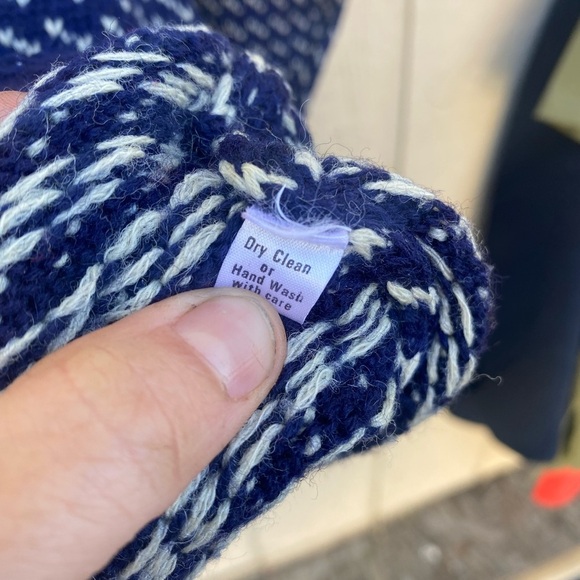 Vintage Boston Traders Birdseye Fisherman Wool Blend Sweater Size M - Picture 4 of 5